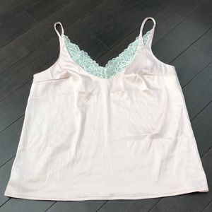 Soft and Silky Blush Pink with Lace Cami